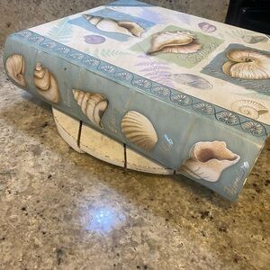 Seashell Patterned decorative storage box